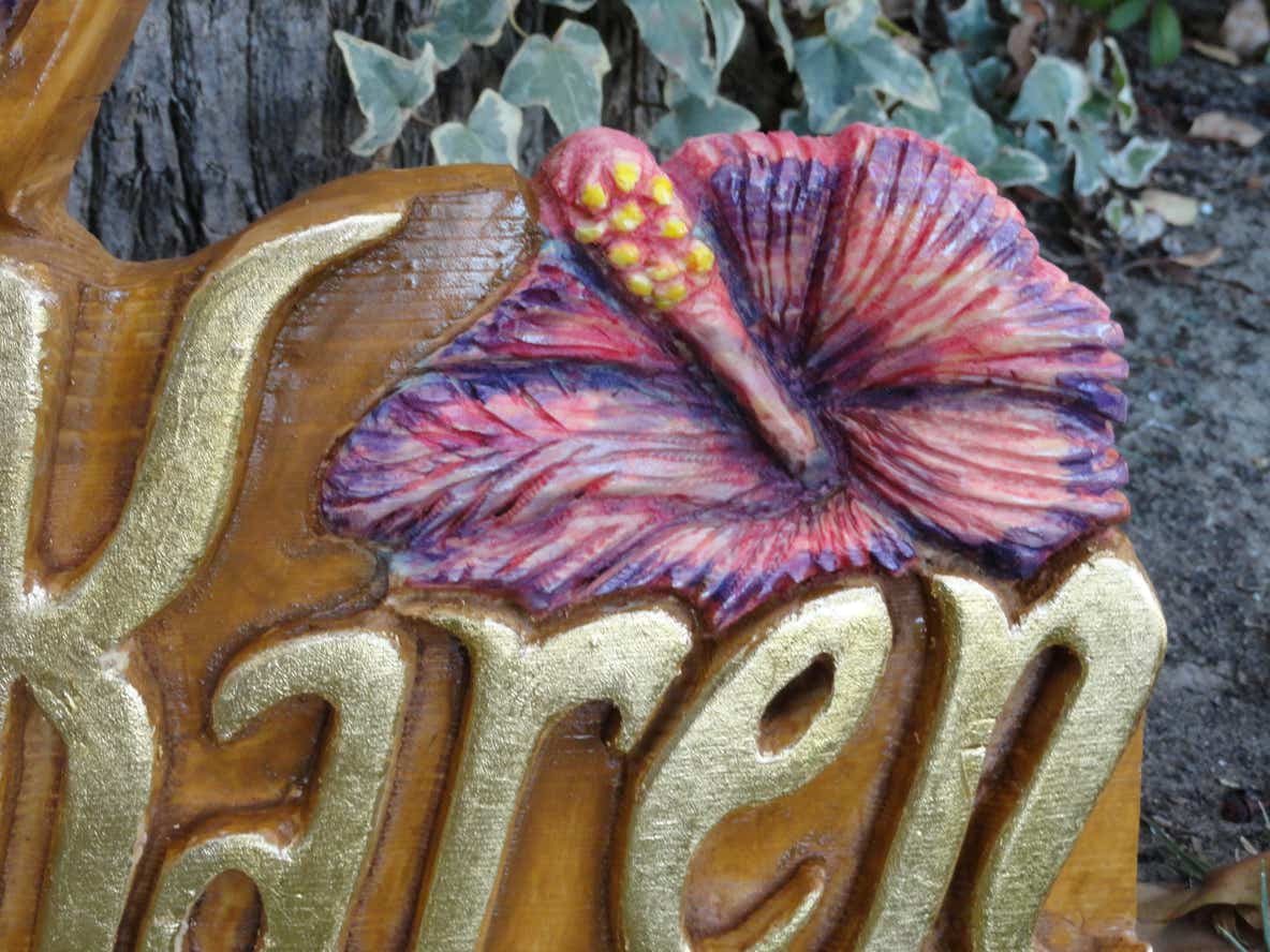 Hula for Hope, Woodcarving, woodworking, wood art