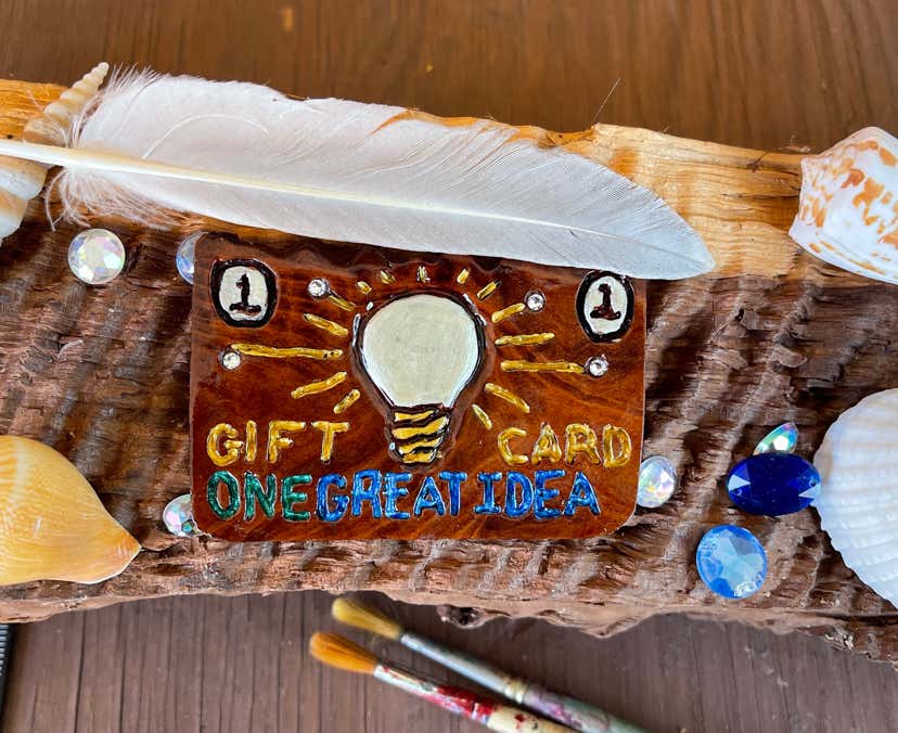 Woodcarving, Pocket Masterpiece, Wooden Gift Card, Handmade, Custom Woodcarving