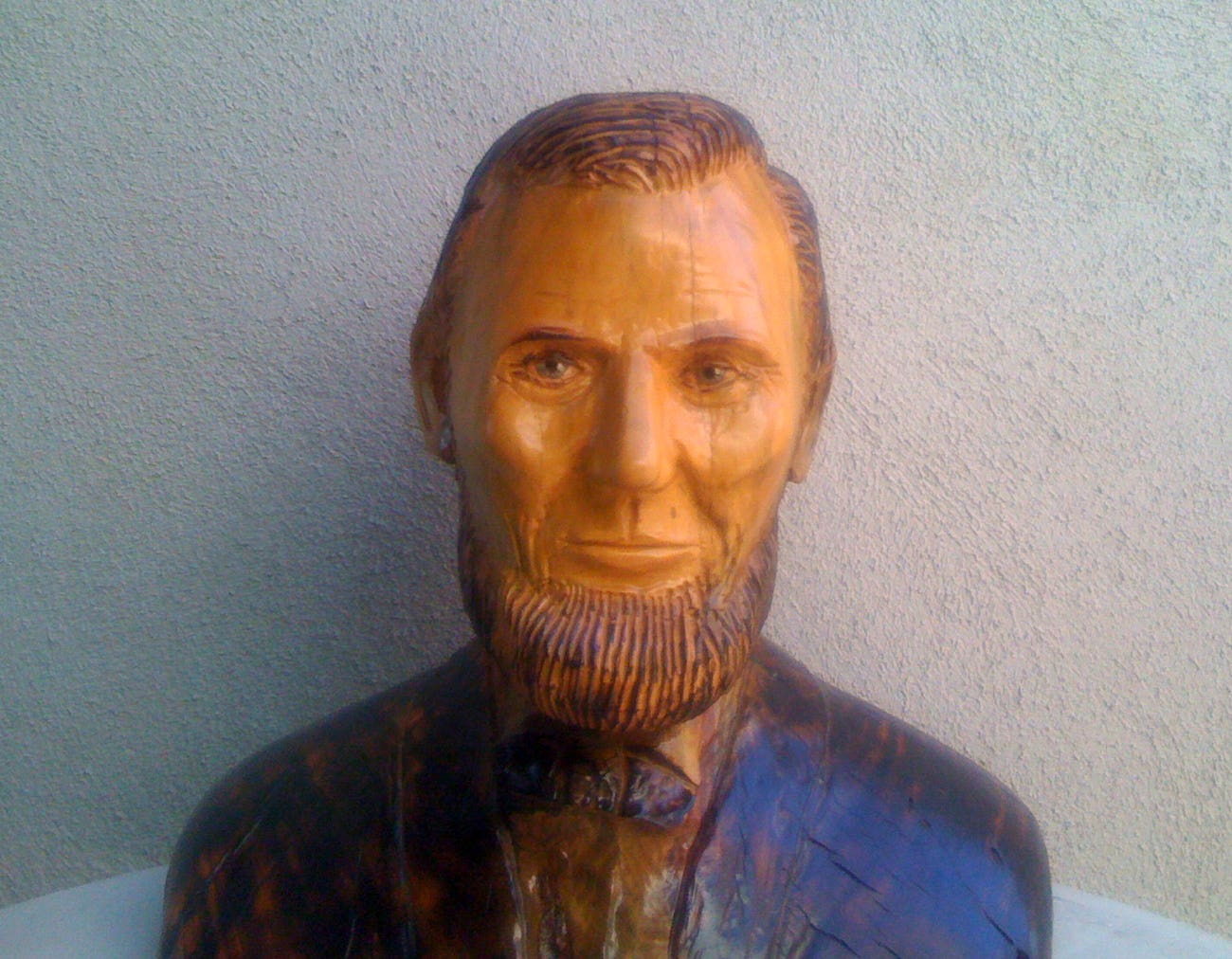 Abraham Lincoln, Sitting Bull, Tatanka Iyotaka, Quanah Parker, Annie Oakley, Cowboy, Medicine Man, Fighter, Boxer, Casey, Woodcarving, Wood carving, Chainsaw Wood Carving,  Chainxsaw Woodcarving, Sculpture, Art, Realism, Casey Woodcarving, Casey Wood Carving , Native American