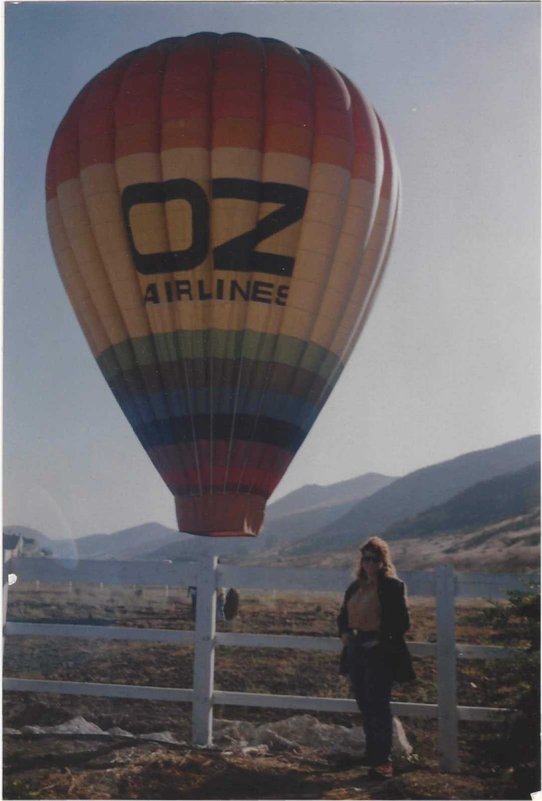 Casey McCaughn the day she went ballooning