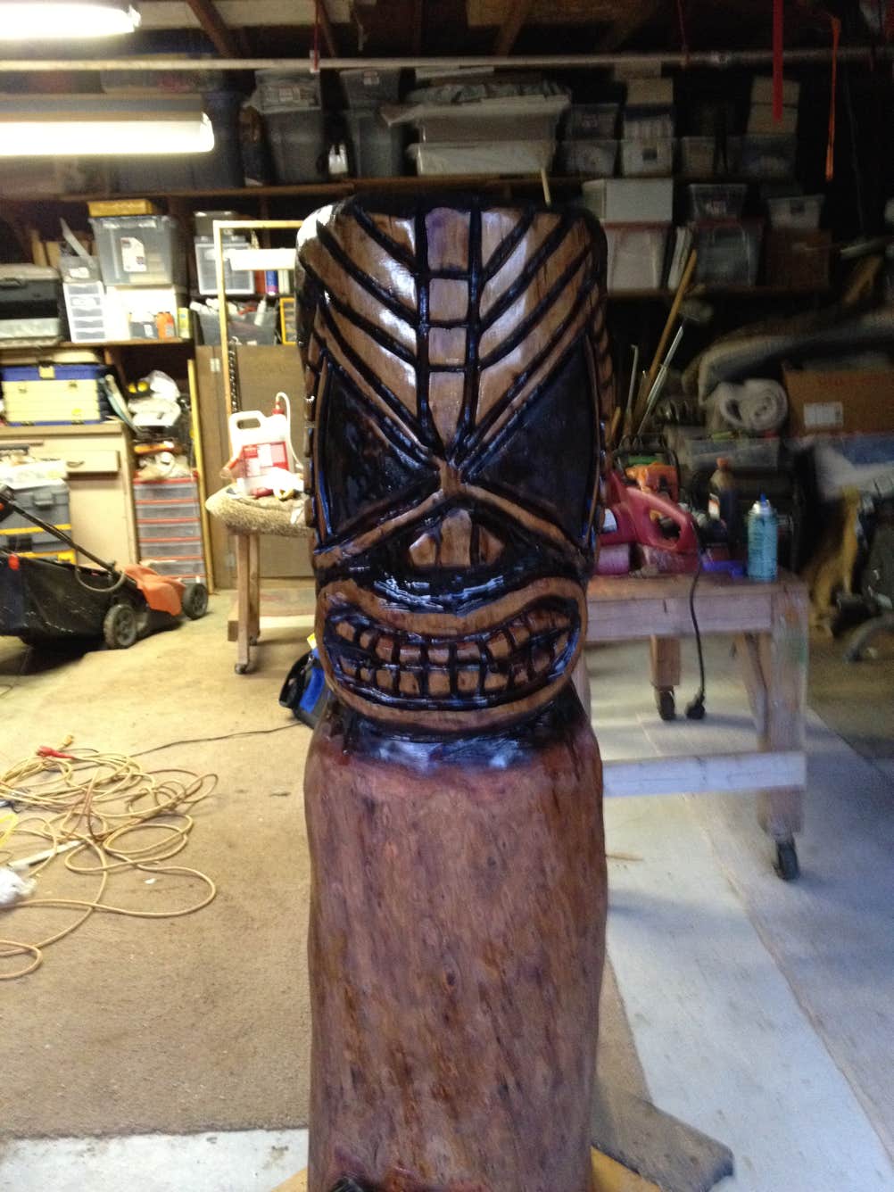 Tiki carving, Casey, Woodcarving, Wood carving, Chainsaw Wood Carving,  Chainsaw Woodcarving, Sculpture, Art, Realism, #LLAP, Chainsaw Casey, Casey Woodcarving, Casey Wood Carving, Woodworking