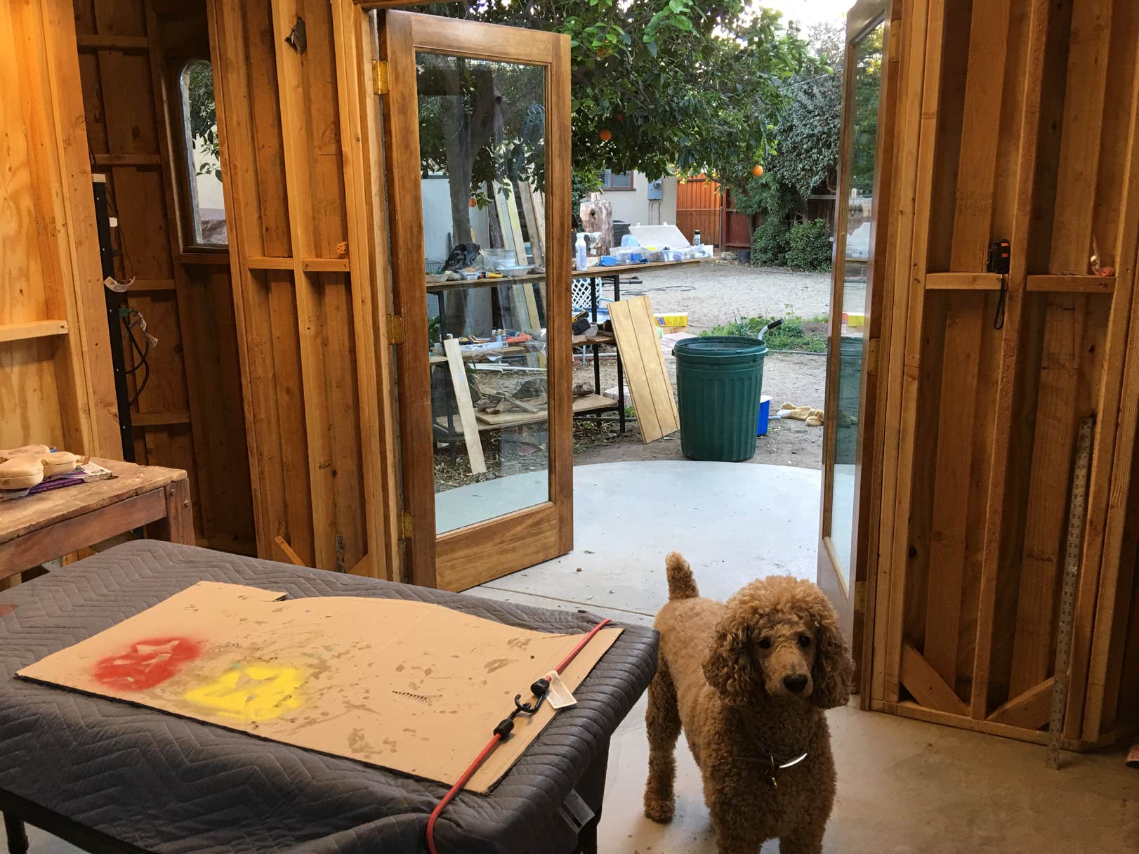 Castle, Mini-Castle, She-Shed, Dream Castle, Fantasy Castle, Art Studio Castle, man cave, cement art, stucco, cement, stone, angel, butterfly, lion, shamrock, heart, cherub, muse, Stardust Castle, leaf face, wood spirit, hand, 