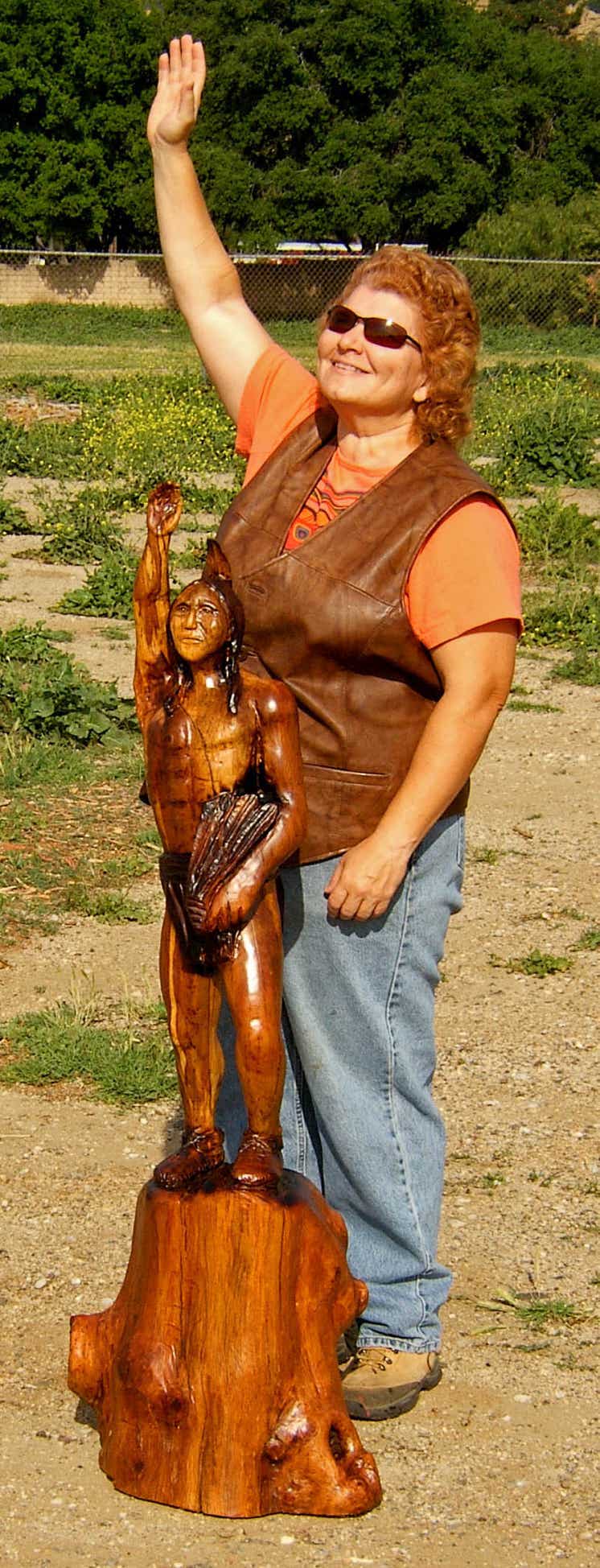 Abraham Lincoln, Sitting Bull, Tatanka Iyotaka, Quanah Parker, Annie Oakley, Cowboy, Medicine Man, Fighter, Boxer, Casey, Woodcarving, Wood carving, Chainsaw Wood Carving,  Chainxsaw Woodcarving, Sculpture, Art, Realism, Casey Woodcarving, Casey Wood Carving , Native American, Medecine man