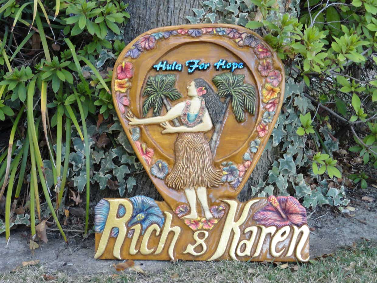 Hula for Hope, Woodcarving, woodworking, wood art