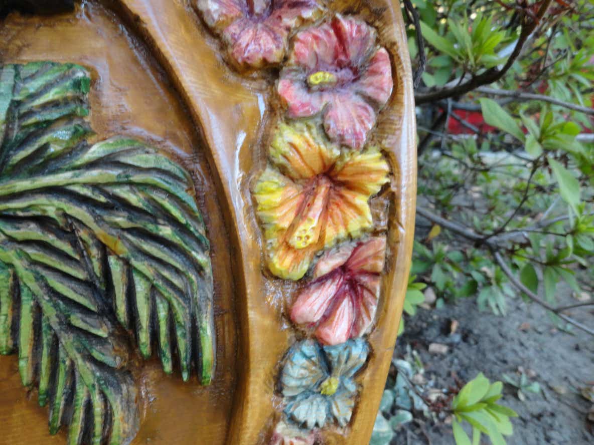 Hula for Hope, Woodcarving, woodworking, wood art